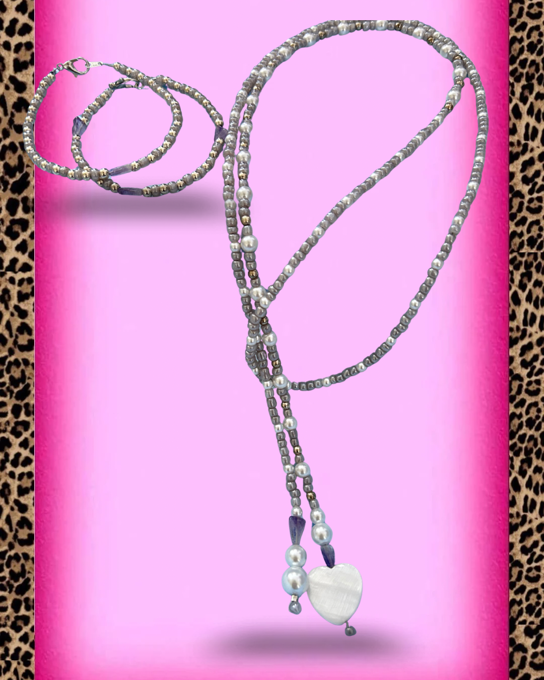 “CocoLuxure” Amethyst Lariat Set